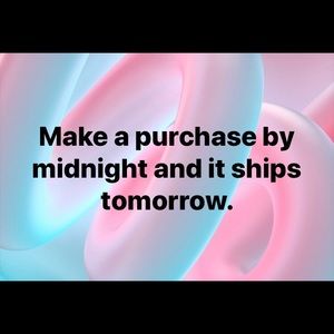 Next Day Shipping. Order by 12am